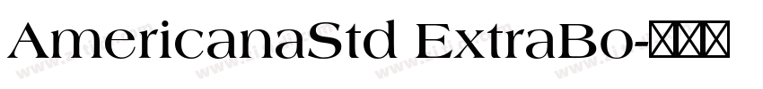 AmericanaStd ExtraBo字体转换